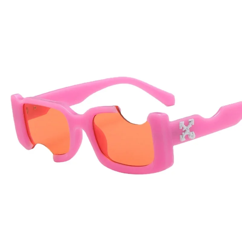 Новые винтажные очки Мужские прямоугольные солнцезащитные очки Новая мода Бренд Дизайнер Выдолбленные женские солнцезащитные очки Квадратные очки UV400 Очки 5
