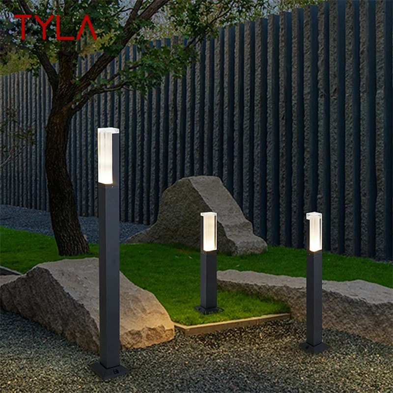 TYLA Открытый светодиодный газон Алюминиевый водонепроницаемый садовый светильник Креативный декоративный для виллы Дуплекс Парк