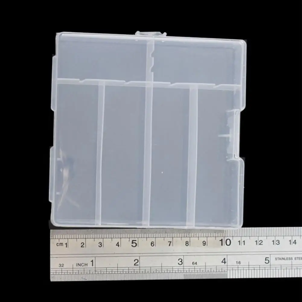 Пластиковый ящик для инструментов Многоразовые противопылевые износостойкие прозрачные рыболовные аксессуары для рыбалки на открытом воздухе 5
