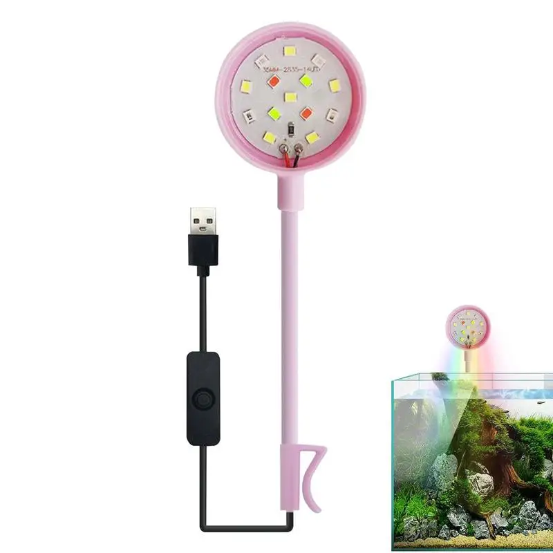  Turtle Tank Light 360-градусное вращающееся освещение для аквариума Яркое и энергосберегающее освещение 0