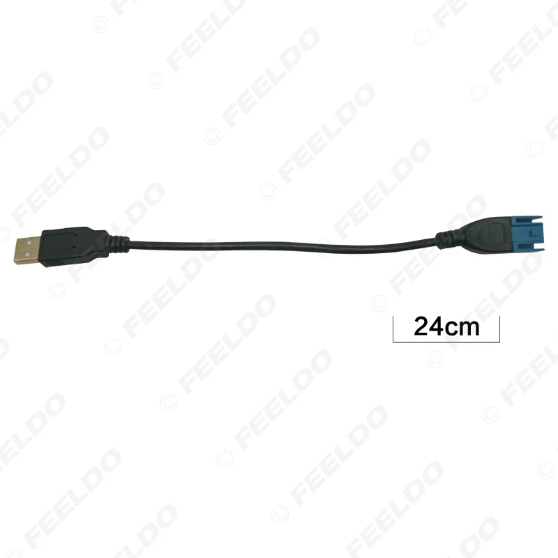 FEELDO Автомобильный аудиовход Медиа Данные Провод 2.0 USB На Mini USB Порт Кабель Адаптер Для Nissan Ford Series USB AUX Transfer 2