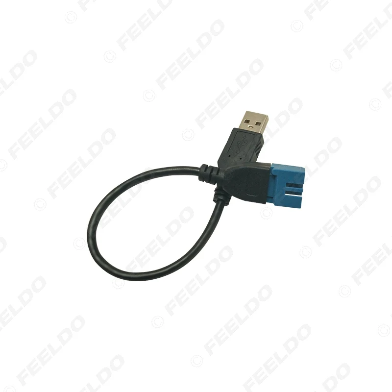 FEELDO Автомобильный аудиовход Медиа Данные Провод 2.0 USB На Mini USB Порт Кабель Адаптер Для Nissan Ford Series USB AUX Transfer 3