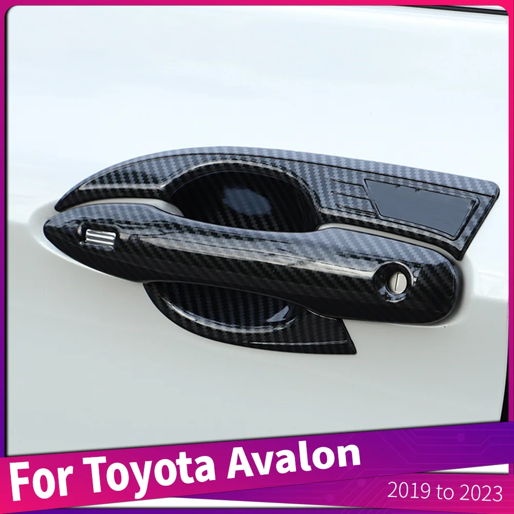 ABS Материал Автомобильная наружная дверная ручка Накладки Крышка Рама Автомобильные аксессуары для Toyota Avalon с 2019 по 2023