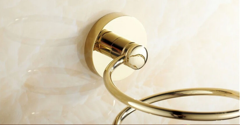 высококачественный латунный материал для ванной комнаты, держатель для фена с золотой отделкой, аксессуары для ванной комнаты, стойка и держатель 2
