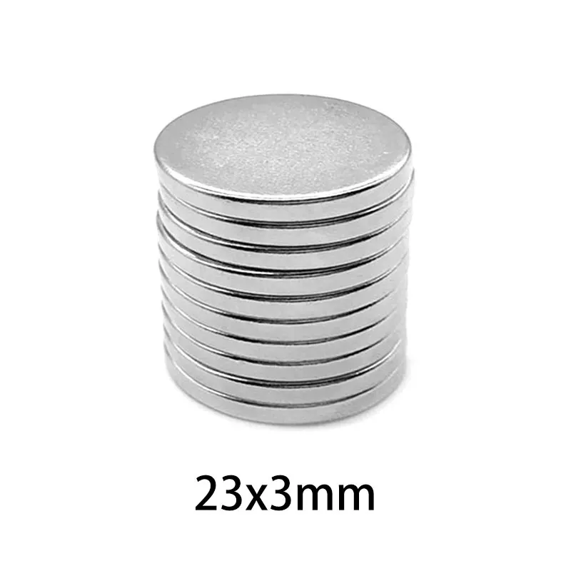 2 ~ 30 шт. 23x3 мм круглый неодимовый магнит редкоземельные сильные мощные постоянные магниты NdFeB 23 мм x 3 мм 23 * 3 мм 5