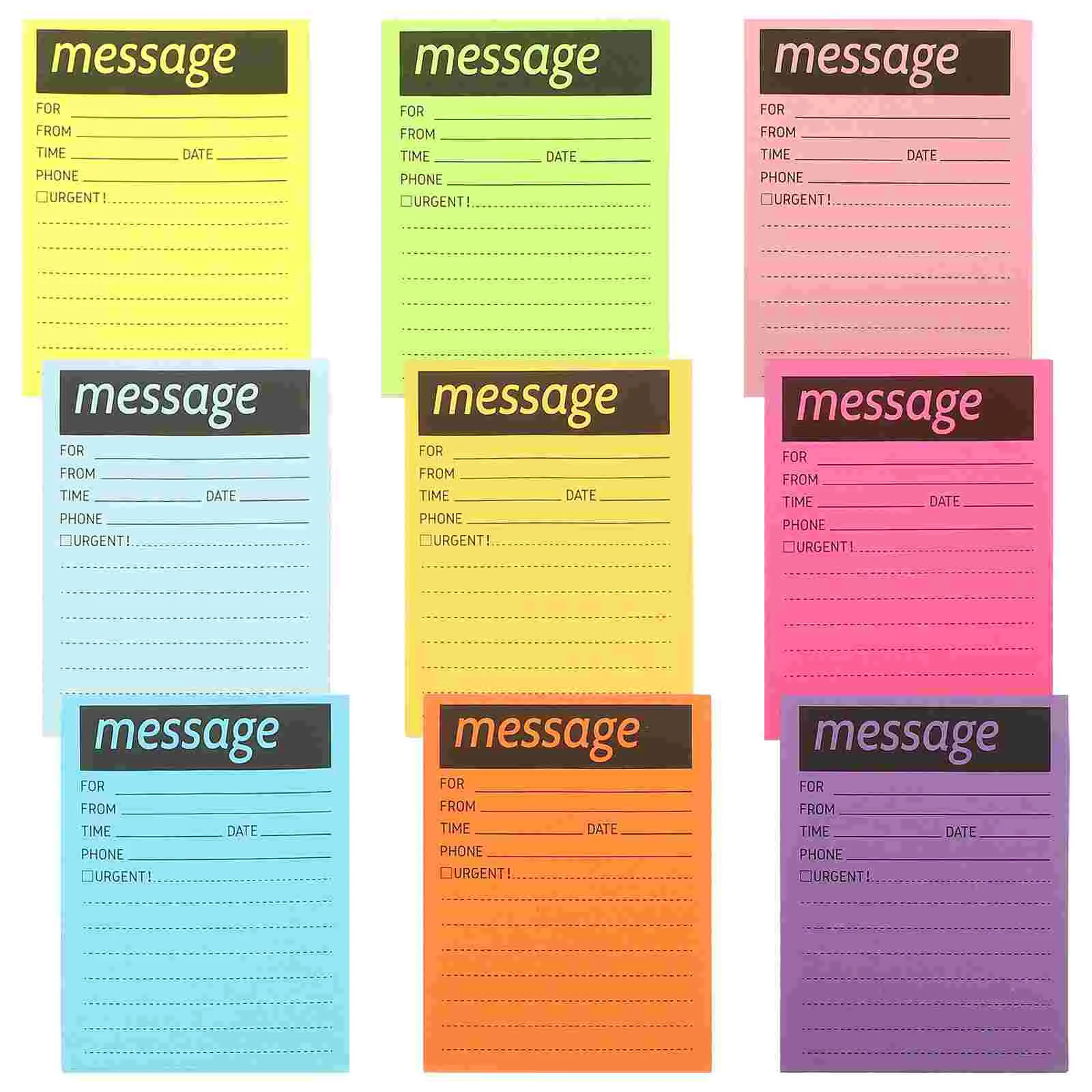 9 Книги Флуоресцентные стикеры Компактные наклейки Холодильник Многофункциональные школьные блокноты для заметок Цветное сообщение о поставках 0