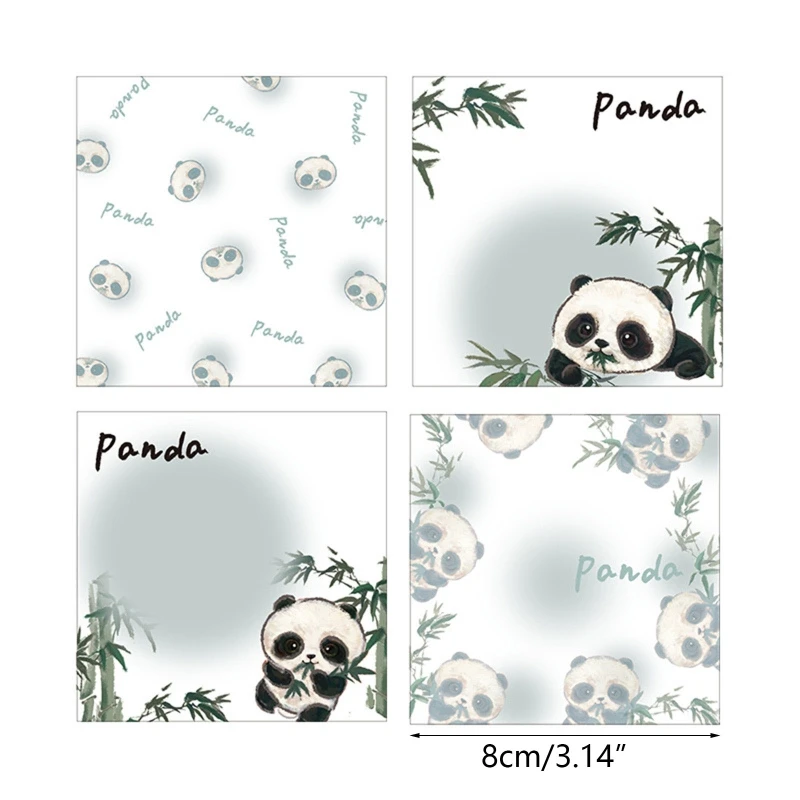 Клейкий блокнот для заметок Panda Блокнот Опубликовал его для подарков детям снова в школу 5