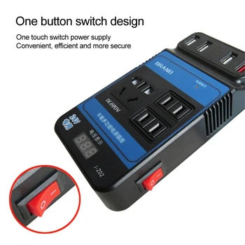 090E Автомобильный конвертер Инвертор USB Розетка Адаптер Сигарета-Прикуриватель Телефон Быстрая зарядка 2