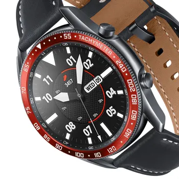 1 / 2 шт. Упаковка чехла для Galaxy Watch 3 45 мм 41 мм чехол + кольцо безеля + защитная пленка для экрана из закаленного стекла galaxy watch 3 5