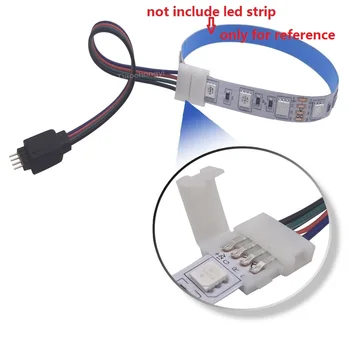 1-5PCS 4Pin 5050 LED RGB Strip Удлинитель Разъем Кабель Провод Светодиодная лента Удлинительные кабели Зажим для светодиодной ленты 5-24 В 5050 RGB