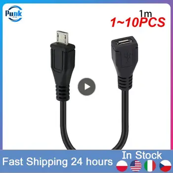 1 ~ 10 шт. Micro USB Папа-Мама USB 2.0 Короткий кабель Преобразователь Удлинитель Адаптер 25 см 50 см 150 см