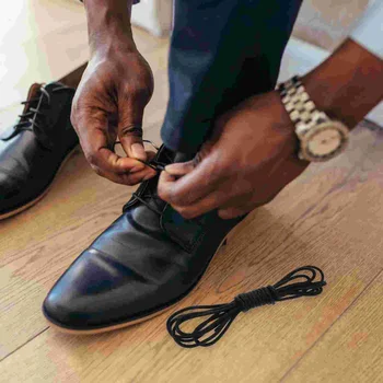 1 пара Обувь Кружевное платье Шнурки для обуви Круглые шнурки для обуви Формальный ботинок Шнурки 1