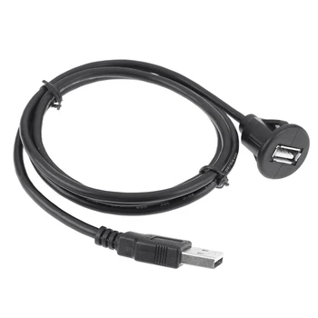  1 шт. 1 шт. 1 м автомобильная приборная панель крепление USB 2.0 от папы к розетке удлинительная панель кабель 1