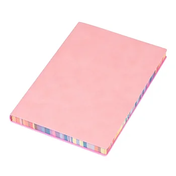1 шт. 100 листов Записная книжка для рабочих совещаний Блокнот A6 Rainbow Edge с мягкой кожаной обложкой Офисный дневник школьника 5