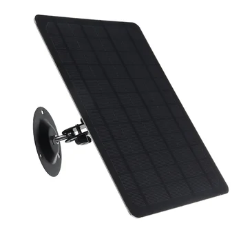  10 Вт 5 В Солнечные панели Портативный -USB Солнечное зарядное устройство Водонепроницаемый внешний аккумулятор 360 ° Регулируемый блок питания камеры видеонаблюдения