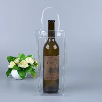  10 шт. пластиковые подарочные пакеты упаковка для винных бутылок подарочная сумка из ПВХ с ручкой на открытом воздухе контейнеры для свадебных вечеринок индивидуальные сумки