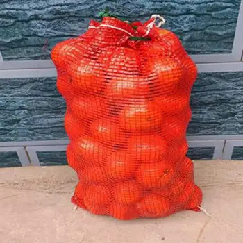 10 шт. Сетчатая сумка Прочная кулиска Многоразовые сетчатые луковые сумки Дышащая сетчатая сумка для хранения овощей для дома