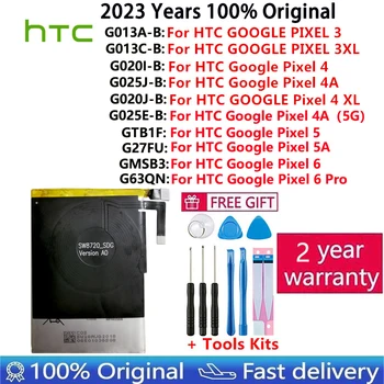 100% оригинальный высококачественный аккумулятор для HTC GOOGLE PIXEL 3 Pixel3 XL 3XL 4XL Pixel4 XL PIXEL 4 4A 5A 5 5G 6 Pro Батареи Bateria