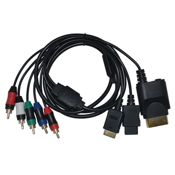 100 шт. 1,8 м Компонентный кабель для Wii для PS3 / Xbox360 HDTV Аудио Видео AV 5RCA Кабель Шнур 0