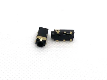 10PCS 2,5 мм аудиоразъем для наушников PJ-242 Позолоченный патч 6-контактный разъем для наушников SMT Audio Master Двухканальный разъем MIC