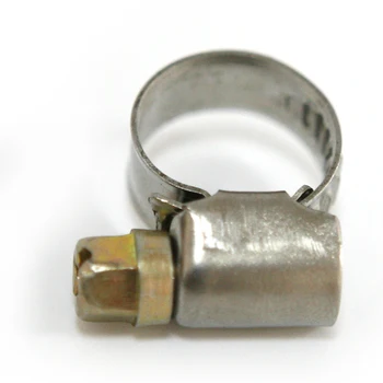 10X Нержавеющая сталь Мини Топливный шланг Зажим Линия Труба Труба Зажимы Винт 8 мм