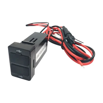 12 В Двойной USB Автомобильный Зарядный Адаптер Для Нового Автомобильного Зарядного Устройства Toyota YJ-STUB006B Розетка 0