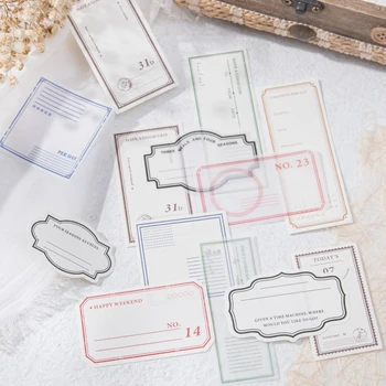 12 упаковок / лот Письмо Красивая серия ретро креативное украшение DIY бумажный блокнот для заметок