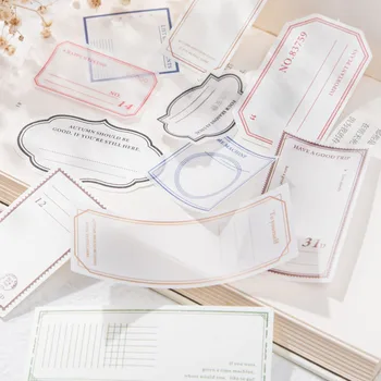 12 упаковок / лот Письмо Красивая серия ретро креативное украшение DIY бумажный блокнот для заметок 1