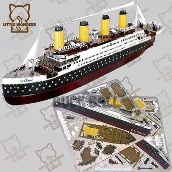  14 см Титаник Сделай сам Титаник Лодка Модель Набор Металл Нержавеющая Сталь Собранная Модель Лодки Коллекция Хэллоуин Игрушка Детские Рождественские Подарки 0