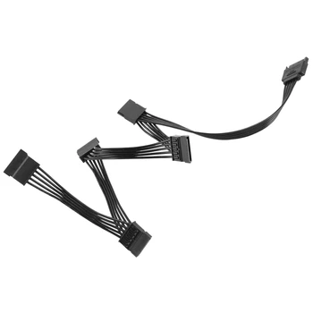 15-контактный кабель жесткого диска SATA Power Extension 1 Штекер на 5 Женский Кабель Разветвитель Питания Адаптер Для DIY PC Sever