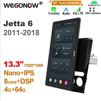 1920*1080 Ownice Android10.0 для Volkswagen Jetta 6 2011 2018 Авто Радио Видео Аудио 13,3 '' Вращающийся 360 6G 128G Tesla Style