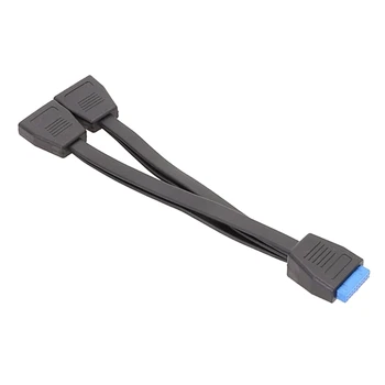 19Pin USB-разъем USB3.0 1 к 2 разветвитель внутренний USB-удлинитель для материнской платы компьютера 200 мм