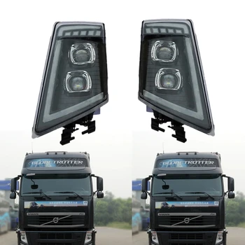 1Pair Светодиодный фара для грузовика volvo FH13 FH16 FM460 FH500 грузовик светодиодная фара OEM 21323108 21035638