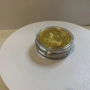 1PC Золотая и серебряная памятная монета США Eagle Статуя Свободы Памятная медаль Монета Трансграничная монета Eagle Ocean 4