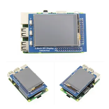 2,4-дюймовый монитор Raspberry Pi Сенсорный экран TFT Дисплей 320x240 Соотношение разрешений Экран для Raspberry Pi 3B + / 4B 1