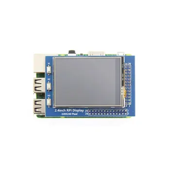 2,4-дюймовый монитор Raspberry Pi Сенсорный экран TFT Дисплей 320x240 Соотношение разрешений Экран для Raspberry Pi 3B + / 4B 3