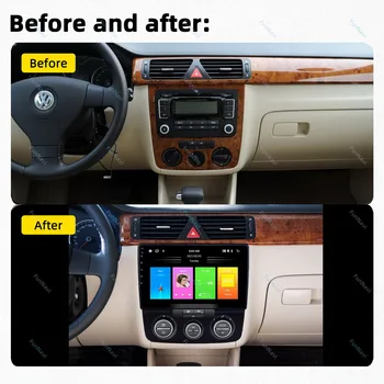 2 Din Android Автомагнитола для VW Volkswagen Bora MT 2006 - 2010 Мультимедийная GPS навигация Головное устройство Стерео Авто Carplay Auto 1