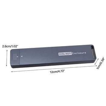 .2 NVMe SSD Корпуса USB3.0 Передача HDD Корпус Диск Внешний жесткий диск Коробка 2230/2242/2260/2280 5