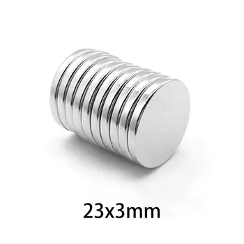 2 ~ 30 шт. 23x3 мм круглый неодимовый магнит редкоземельные сильные мощные постоянные магниты NdFeB 23 мм x 3 мм 23 * 3 мм 3