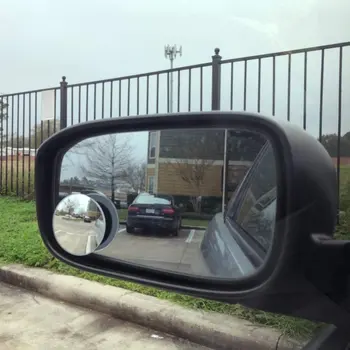 2 шт. Автомобиль 360 Широкоугольное круглое выпуклое зеркало Автомобильное боковое 0