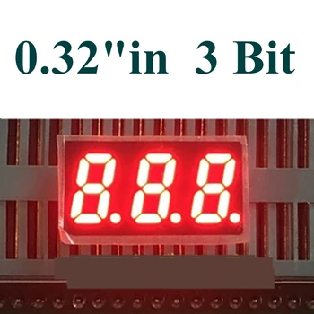  20 шт. Красный светодиод Цифра 7 Сегментный светодиодный дисплей 3 бита 3 бита Общий анод 0,32 дюйма 0,32 дюйма. Цифровая трубка