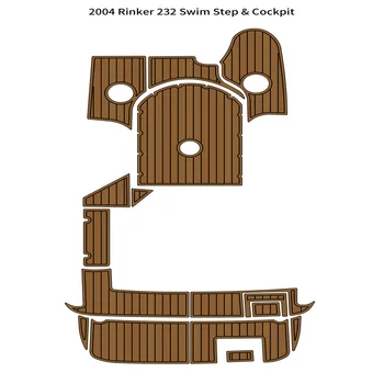 2004 Rinker 232 Плавательная платформа Кокпит Коврик Лодка EVA Пена Искусственный тик Палубный коврик Подложка Самоклеящийся SeaDek Gatorstep Style