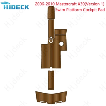 2006-2010 Mastercraft X30 (версия 1) Коврик для плавательной платформы Лодка EVA Foam Teak Палуба Накладка на пол Коричневый