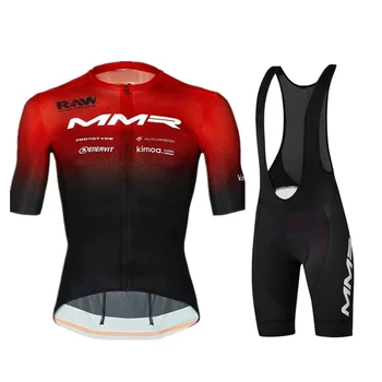 2021 MMR FACTORY RACING TEAM Мужская веломайка Велосипедная одежда с коротким рукавом и шортами Ropa Ciclismo