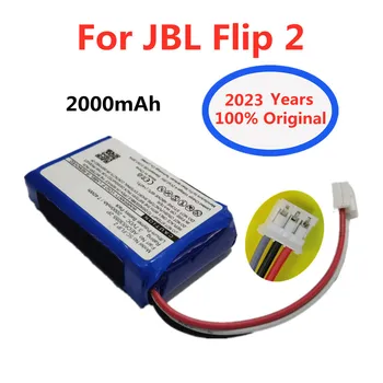 2023 года Новый оригинальный аккумулятор динамика AEC653055-2P для JBL Flip 2 (2013) Flip2 Flip II 2000 мАч Аккумуляторные батареи Bateria