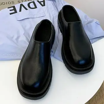 2023 Женская летняя мода Обувь с закрытым носком Платформа Женщина Черные каблуки Танкетки Chinelos 43 Женские тапочки 3