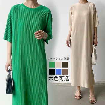 2023 Лето Новое Плиссированное Модное Повседневное Свободное Тонкое Платье Женщины 4