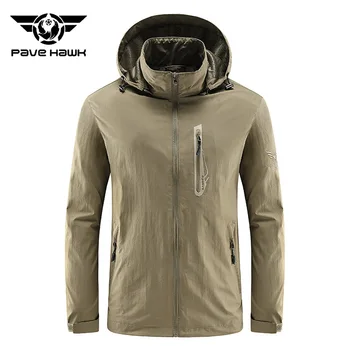 2023 Новая куртка для походов на открытом воздухе Мужская многокарманная ветрозащитная износостойкая куртка с капюшоном Скалолазание Кемпинг Велоспорт Рыбалка Куртки