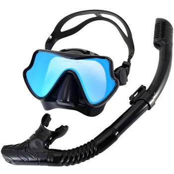 2023 Новые очки для дайвинга Маска для подводного плавания для взрослых Дыхательная трубка Очки для плавания Оборудование Профессиональная маска для дайвинга Цветные линзы
