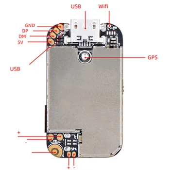 20X Супер Мини Размер GPS Трекер GSM AGPS Wifi LBS Локатор Бесплатное веб-приложение Отслеживание Диктофон ZX303 PCBA Внутри 87HE 4